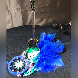 Elegant Miniature Black Jack /  Glass Guitar